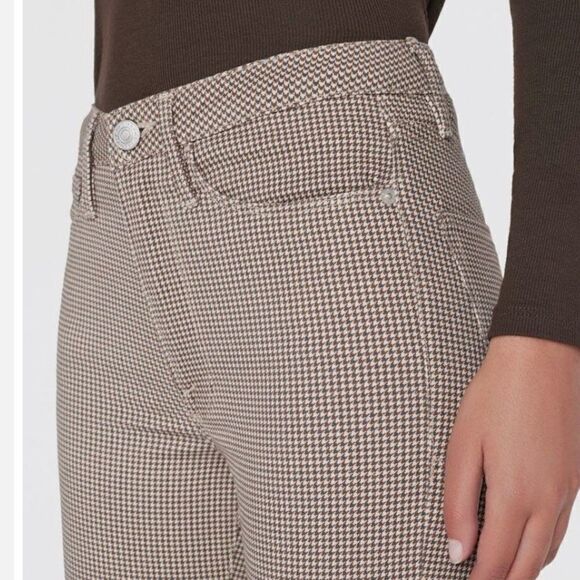 New Frame Le Crop Flare Houndstooth Stretch Jeans Size 26 - Picture 3 of 16